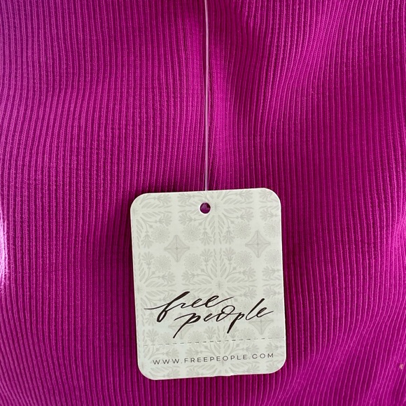 Free People Have My Heart Crop NWT In Raspberry Sherbert - XL - Picture 7 of 8